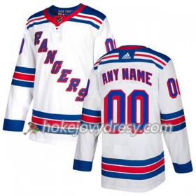 Pánské Hokejový Dres New York Rangers Personalizované Bílá 2017-2018 Adidas Authentic